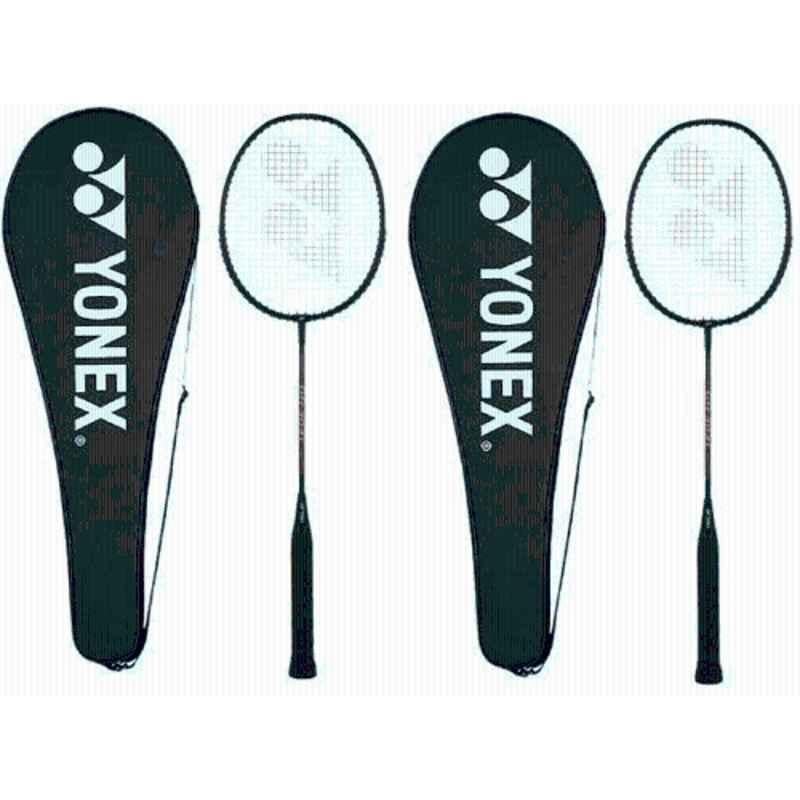 Yonex GR 303i 88g Standard Black Strung Badminton Racquet (Pack of 2)