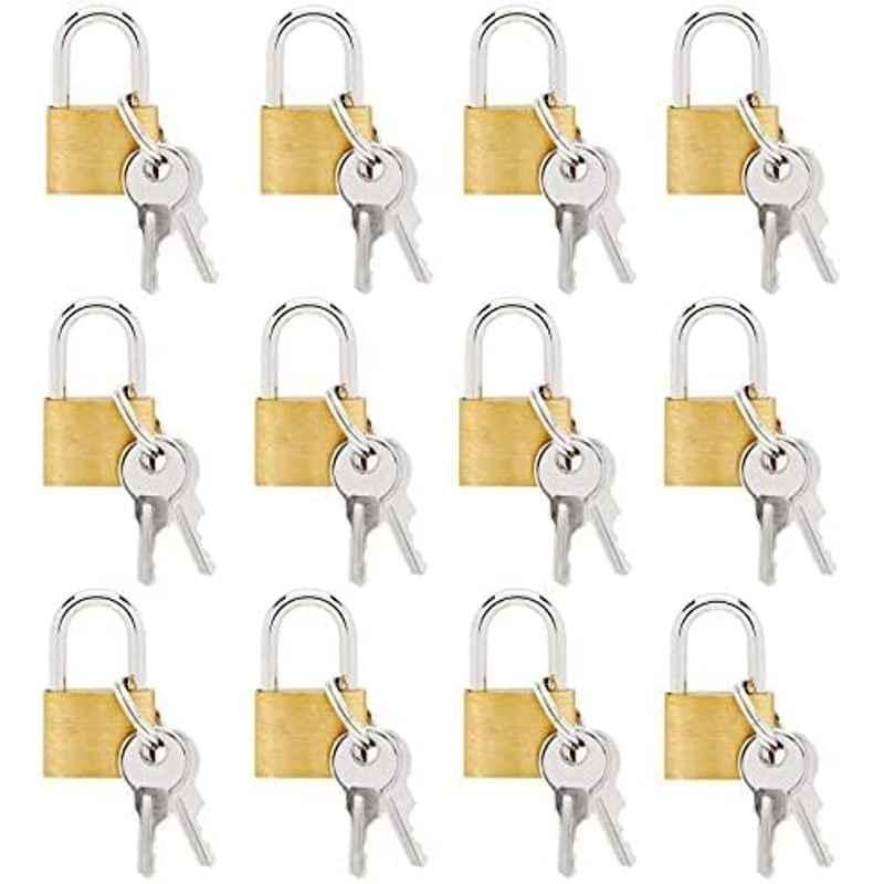 Abbasali 12 Pcs Mini Padlocks Luggage Locks