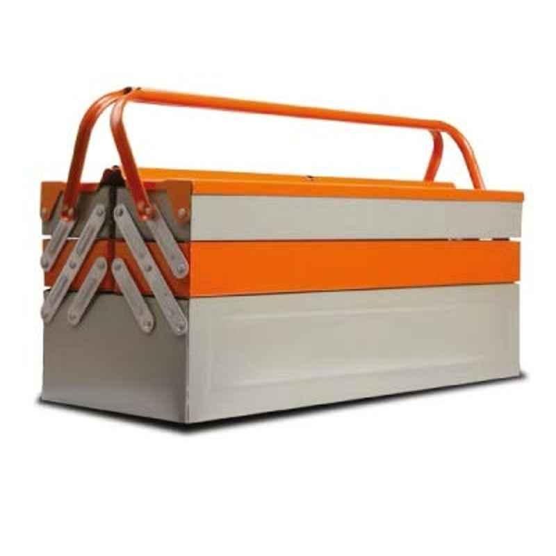 Clarke Metal Tool Box Tray, Orange/Silver-5.2 Kg/21 Inch