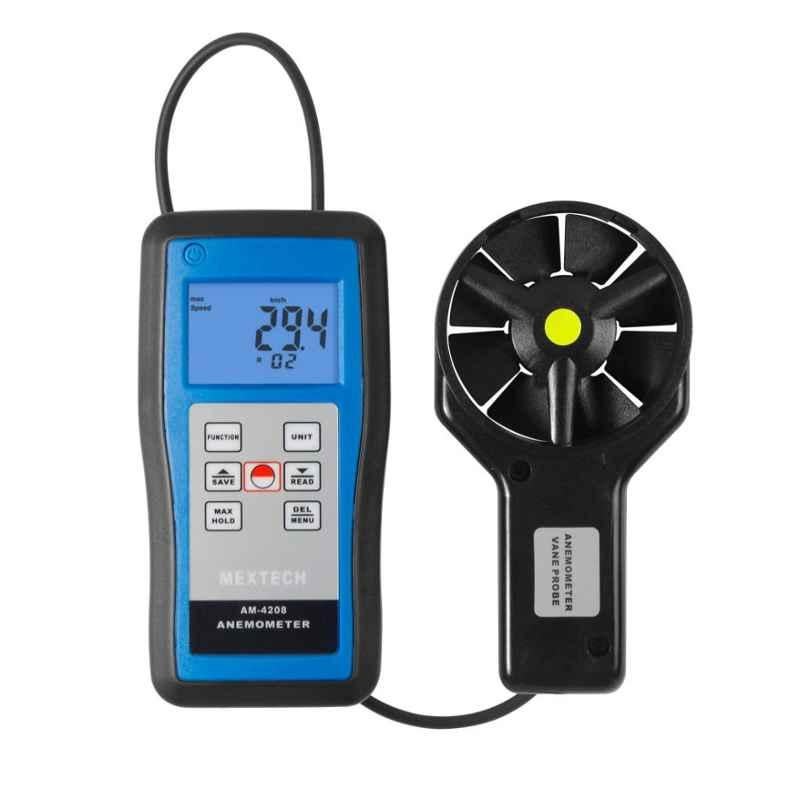 Mextech AM-4208 Digital Anemometer, Range: 0.4-45.0 m/s