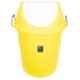 KKR 30L Plastic Yellow Round Heavy Duty Bucket with Swing Lid