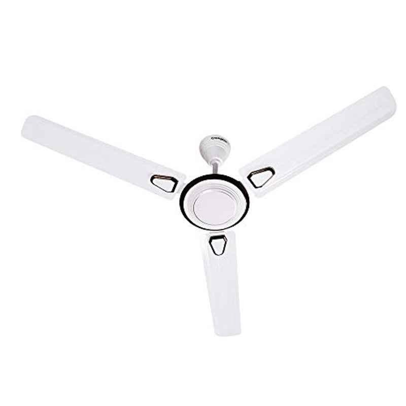 Crompton Super Briz Deco 70W 400rpm Birken White 3 Blade Ceiling Fan, CFSBSBRDC48BWT1S, Sweep: 1200 mm