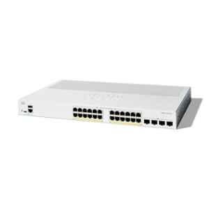 Cisco Catalyst 1300 24 Ports 10/100/1000 + 4x 10GE SFP+ Managed Network Switch, C1300-24P-4X