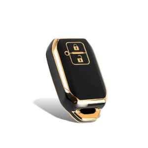 Flymaster Thermoplastic Polyurethane Black TPU Car Key Cover, BLACK-TPURKE-4