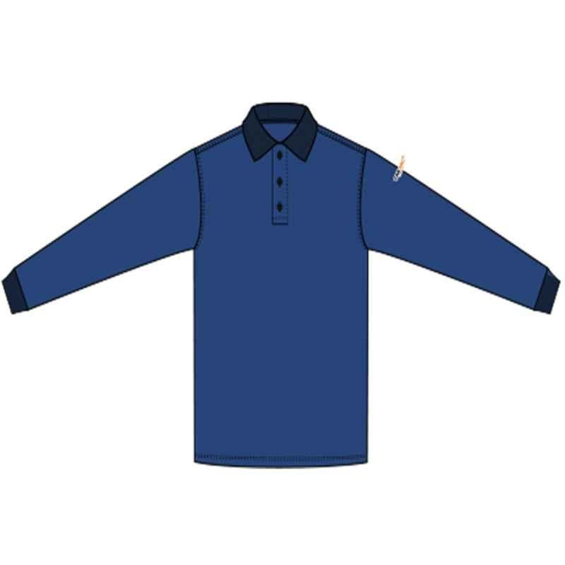 Tarasafe BLOKARC-POLO13-NVSM HRC 2 Arc Flash 13 Cal Fresco Polo Unisex T-Shirt, Size: Small