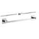 Oleanna BSSE-05 Square 24 inch Brass Silver Chrome Finish Bathroom Towel Holder Rod
