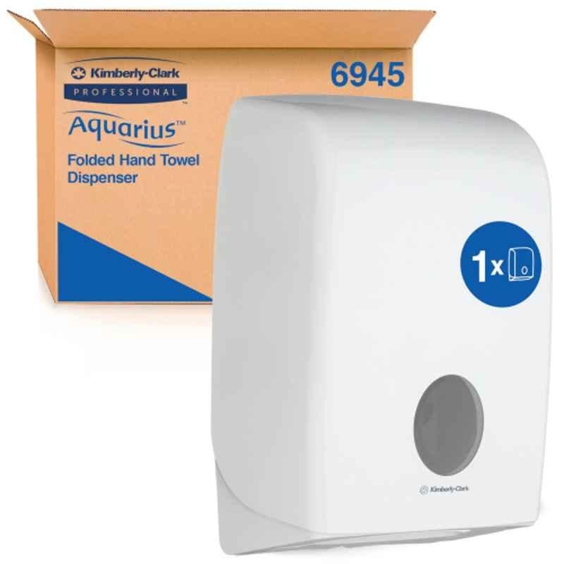 Kimberly Clark Aquarius White Folded Hand Paper Towel Dispenser, 6945