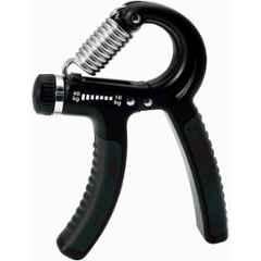 QUIT-X 8.3cm 10-40kg Black Adjustable Resistance Hand Strengthener Fitness Grip for Strength
