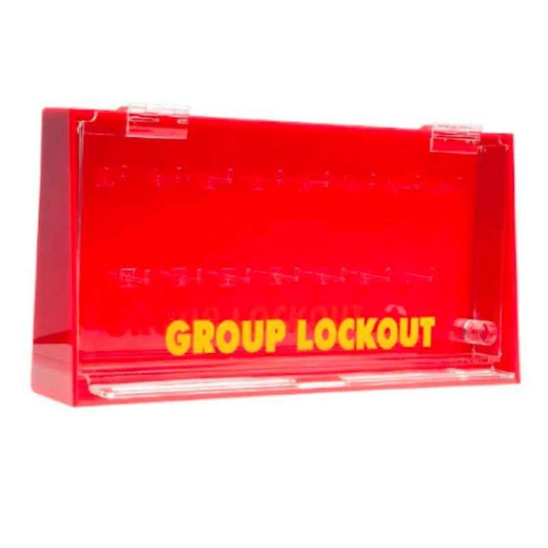 Loto 400x190x60mm Red Group Lock Box, GLB-AR15KH