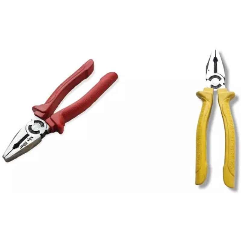 Sky Blue 2 Pcs 7.8 inch Lineman Plier Combo, SBE_PLIER_COMBO_MOD_00298