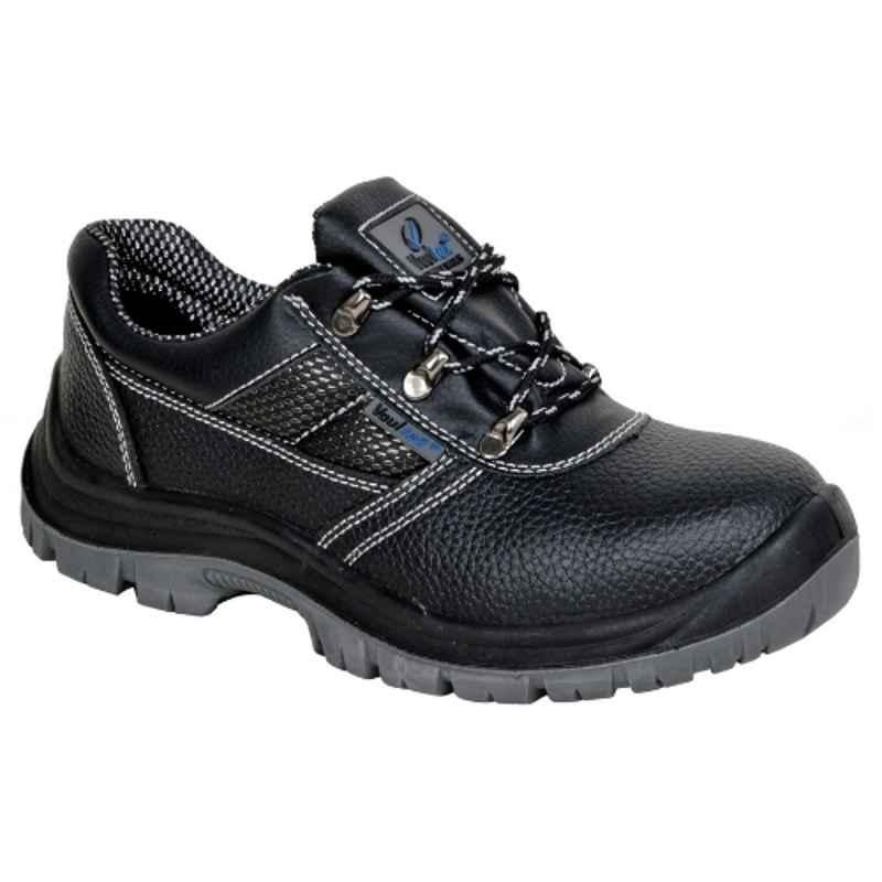 Vaultex FKM Steel Toe Black Safety Shoes, Size: 43