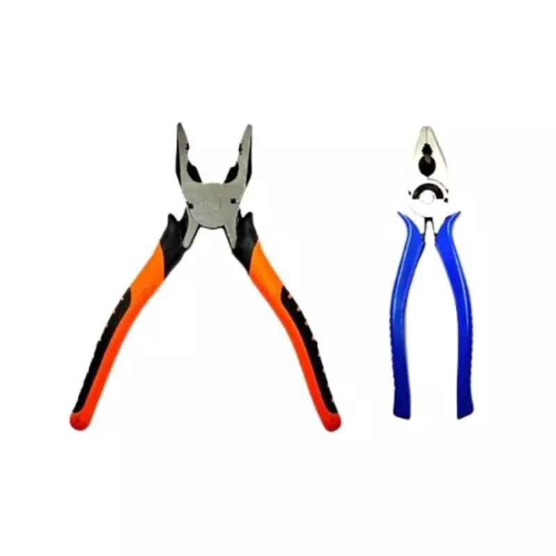 Sky Blue 2 Pcs 7.8 inch Lineman Plier Combo, SBE_PLIER_COMBOS_COMBO_534
