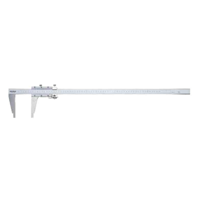 Mitutoyo 0-1000mm Inch/Metric Dual Scale Vernier Caliper with Nib Style Jaws & Fine Adjustment, 160-106