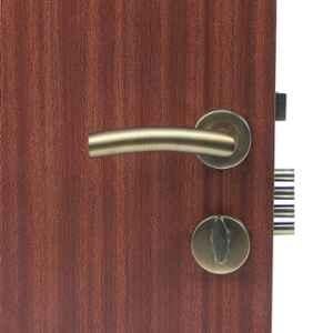 Handle Waala Rose MG-1105 60mm Stainless Steel Anitque Brass Finish One Side Key Cylindrical Plate Mortise Door Lock Set