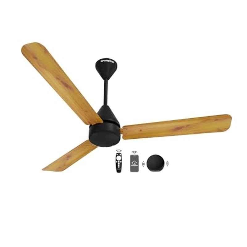 Crompton Hyperjet Smart 35W 350rpm Light Pinewood 5 Star BLDC Ceiling Fan, Sweep: 1200 mm