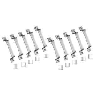 Ojass Hox 6.5 inch Stainless Steel Silver Cabinet Handle, SS046X10 (Pack of 10)