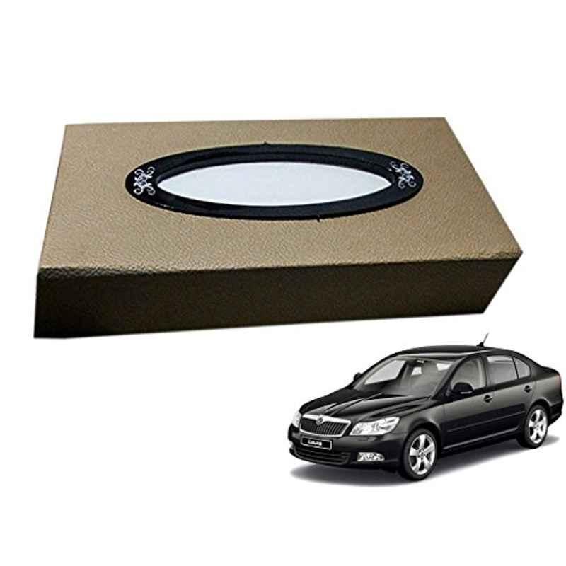 Kozdiko 200 Sheets 100 Pulls Beige Tissue Paper Box for Skoda Laura, koz_19076