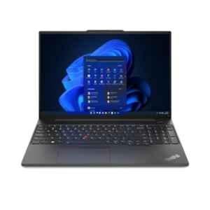 Lenovo ThinkPad E16 Black Laptop with 13th Gen Intel Core i3 1315U/8GB/512GB SSD/Fingerprint Backlit/MS Office 2021/Windows 11 Home & 15.6 inch WUXGA Display, 21JNS0FP00