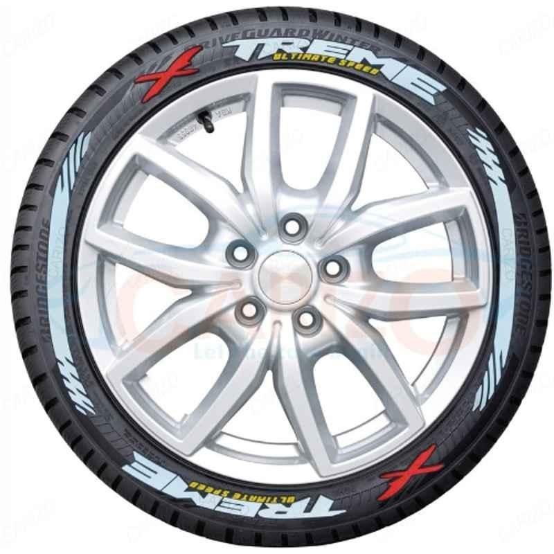 Carizo 32 Pcs Rubber Xtreme Design 3D Tyre Sticker Kit