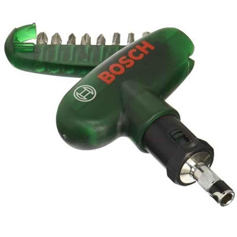 Bosch 10 Pcs Ratchet Pocket Screwdriver Bit Set, 2607019510