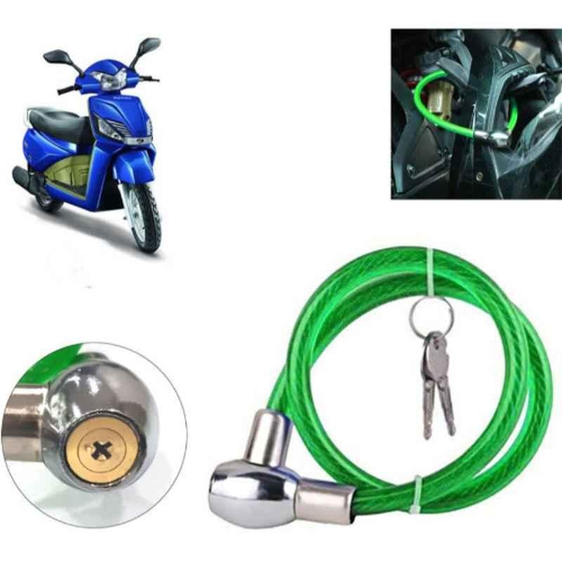 Auto Pearl PVC & Plastic Green Heavy Duty Cable Lock for Gusto BS6, 428