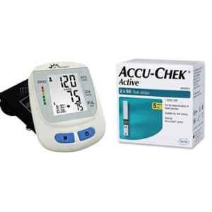 Dr Morepen Dr. Morepen BP-09 Blood Pressure Monitor & Accu-Chek Active 100 Test Strips