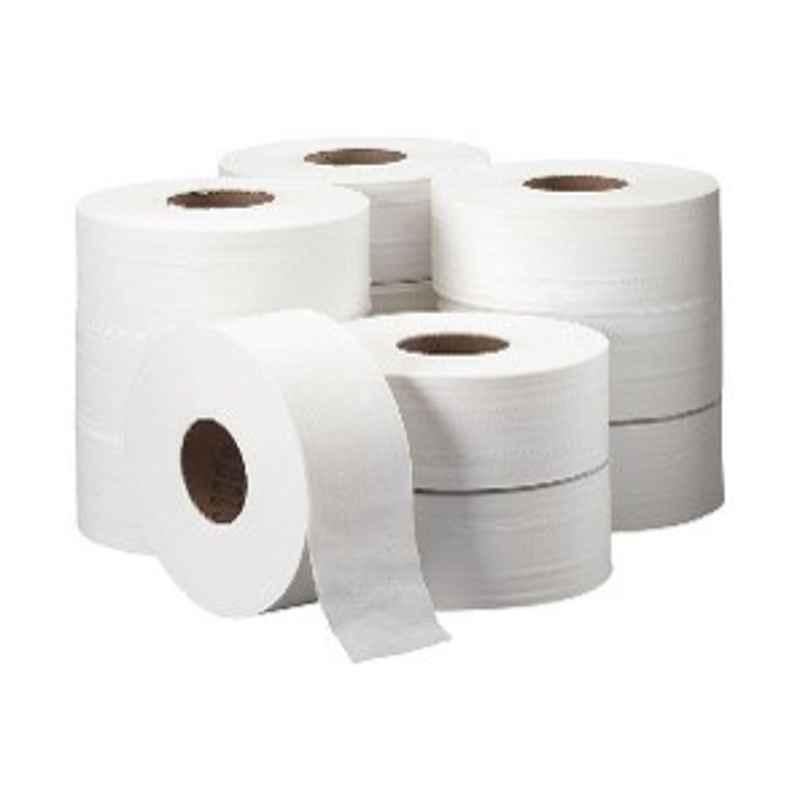 2 Ply 500 Jumbo Toilet Paper Rolls (Pack of 12)