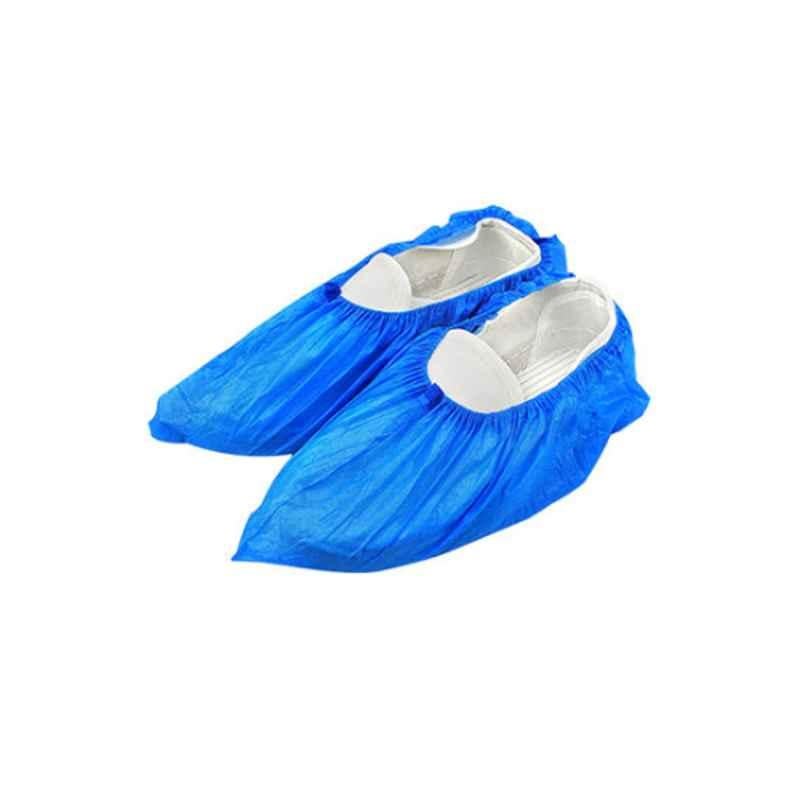 Non-Woven Fabric Dark Blue Anti-Slip Disposable Shoe Cover (Pack of 100)