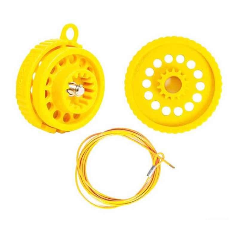 KAB-O-LOK 5m Yellow Nylon PA6 & 15% Glass Cable Lockout Set, CL-KBLK-Y5-ST