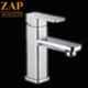 ZAP Brass Chrome Finish Single Hole Bathroom Faucet Tap