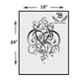 Kayra Decor 16x24 inch PVC Damask Wall Design Stencil, KHS256