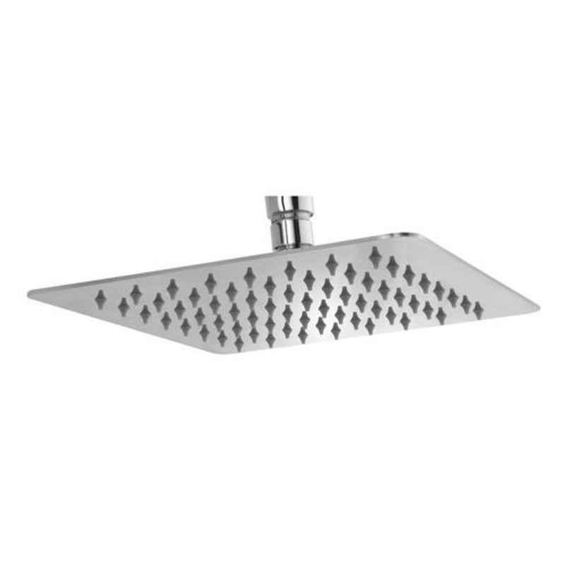 Somany 500mm Stainless Steel Chrome Finish Ultra Slim Square Rain Shower, 272220420111