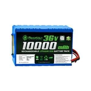 AshvaVolt 36V 10Ah Li-ion Rechargeable Battery Pack for Electric Cycle, Solar & Bike, ASHV-36V10AH-NMC