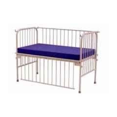 Yes Kay Mild Steel Epoxy Powder Coated Paediatric Bed with Mattress