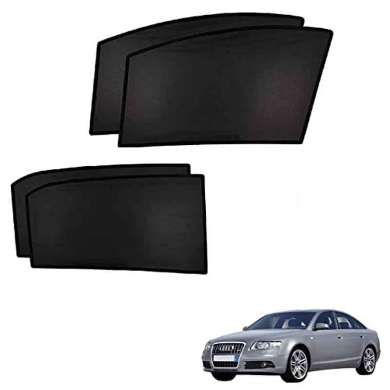 Kozdiko 4 Pcs Custom Fit Non Magnetic Curtains Mesh Car Sun Shade Set for Audi A6