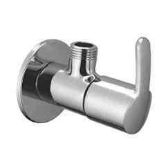 IRIS Prime Chrome Finish Brass Angle Cock Valve with Wall Flange