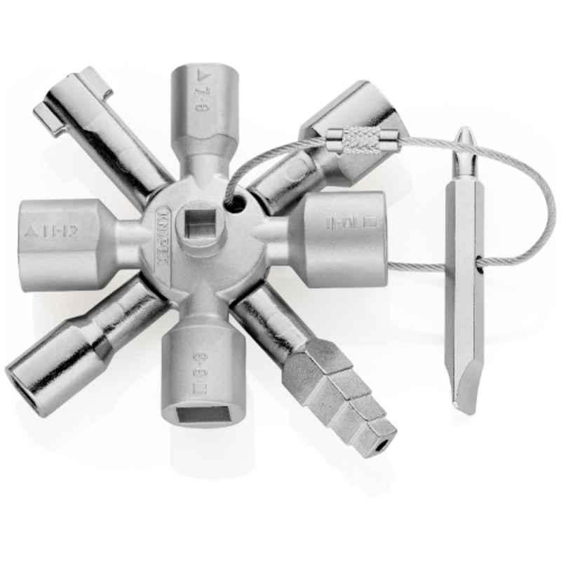 Knipex Universal Zinc Die-cast Control Cabinet Key, 00 11 01