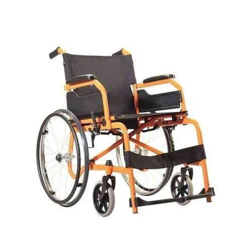 Karma 17 inch Champion Orange 100 Manual Folding Wheelchair