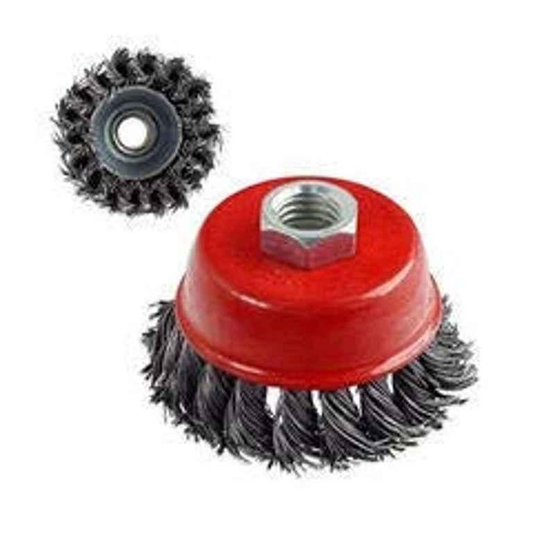 Abbasali Steel Cup Twisted Hard Wire Brush