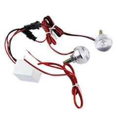 AllExtreme EXELW2P 9W White Eagle Eye LED License Number Plate Light (Pack of 2)