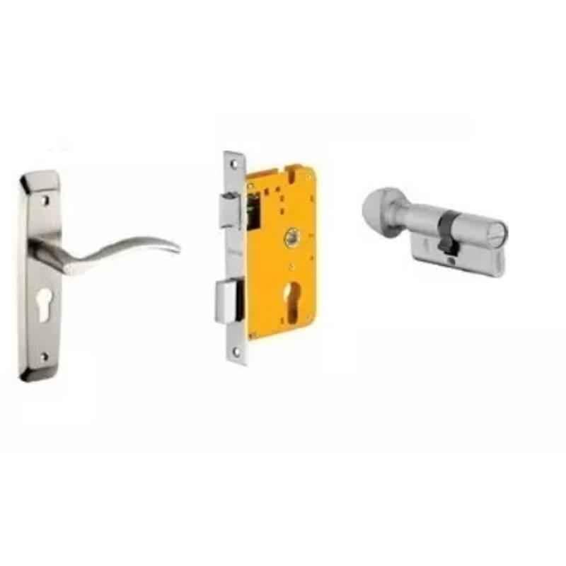 Dorset HL Series Serena 60mm Stainless Steel Patina Finish Door Handle Lock Set with Coin & Knob (Pack of 4)
