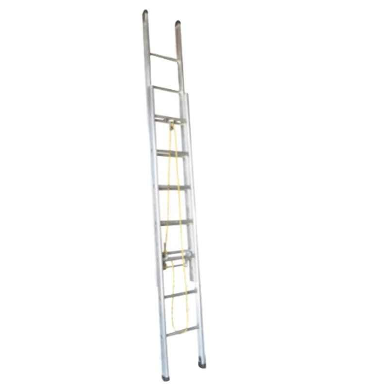 Wallclimb 15+15 Step Aluminum 2Ext Ladder, WAL2EXT15