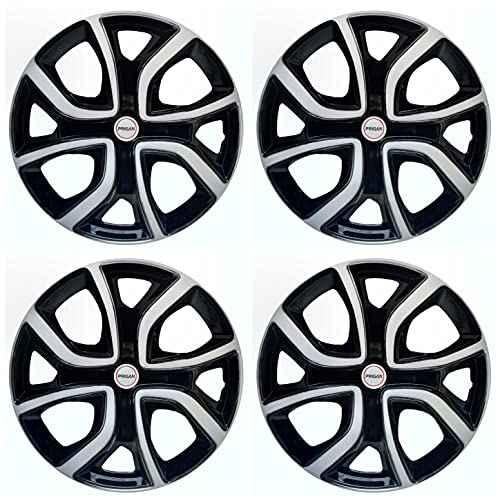 Buy Prigan 4 Pcs 16 inch Polypropylene Black & Silver Wheel Cover Set for  Nissan Terrano, Altroz Silver Black 16 Online At Best Price On Moglix