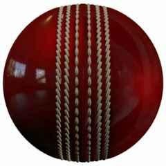 Khelo Meerut 156g Leather Red Cricket Ball