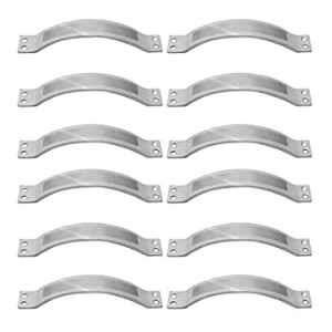 Smart Shophar 8 inch Stainless Steel Silver Winfol Cabinet Handle, SHA40CH-WINF-SL08-P12 (Pack of 12)
