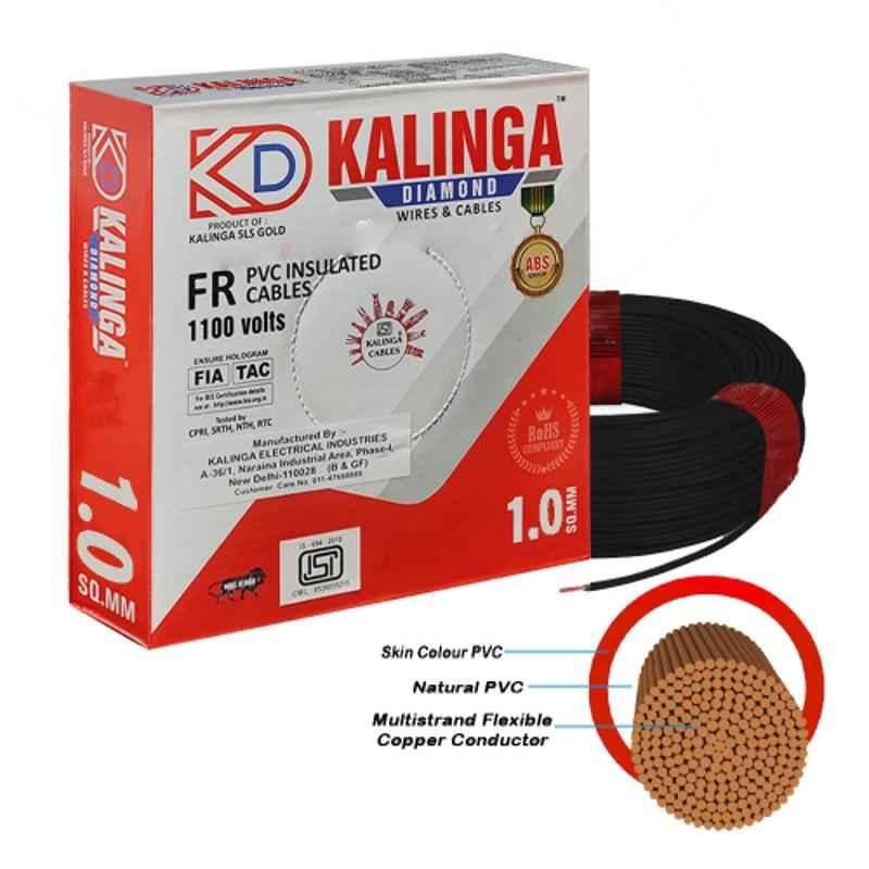 Kalinga Diamond 90m 1 Sqmm Black FR PVC Housing Wire