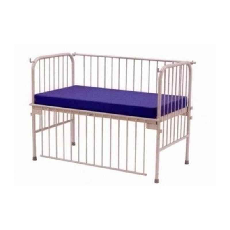 Yes Kay Mild Steel Epoxy Powder Coated Paediatric Bed with Mattress