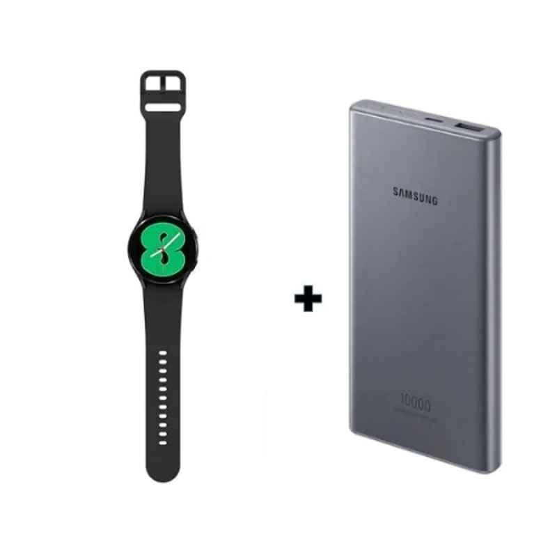 Samsung Galaxy 4 40mm 1.5GB/16GB Black Fitness Tracker Smart Watch with 10000mAh Power Bank Set, SM-R860