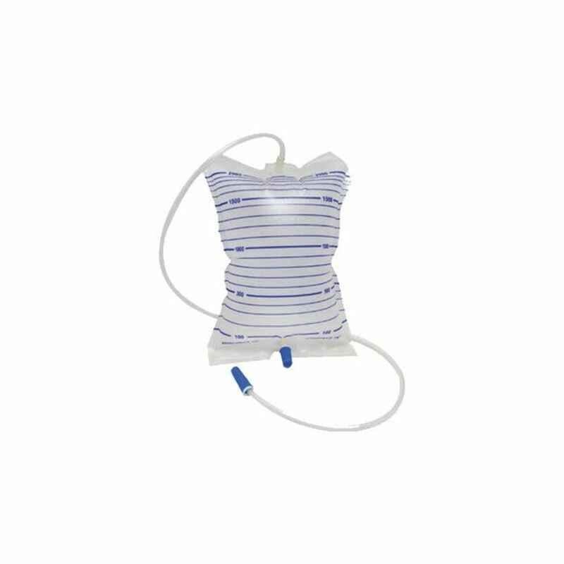 3W Urine Bag With Stopper, 2 L, Clear
