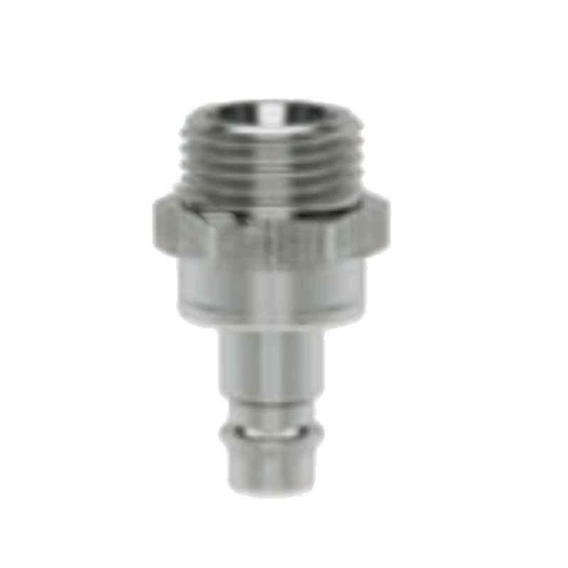 Ludecke ES1415NAAB 14x1.5 Double Shut Off Quick Male Thread with Plug Connect Coupling